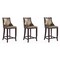 Manhattan Comfort Emperor Bar Stool in Bronze and Walnut (Set of 3) 3-BS008-BZ - alternate 1